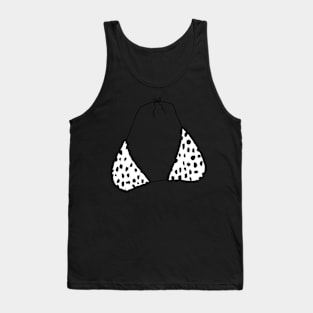 bikini top - white cheetah Tank Top